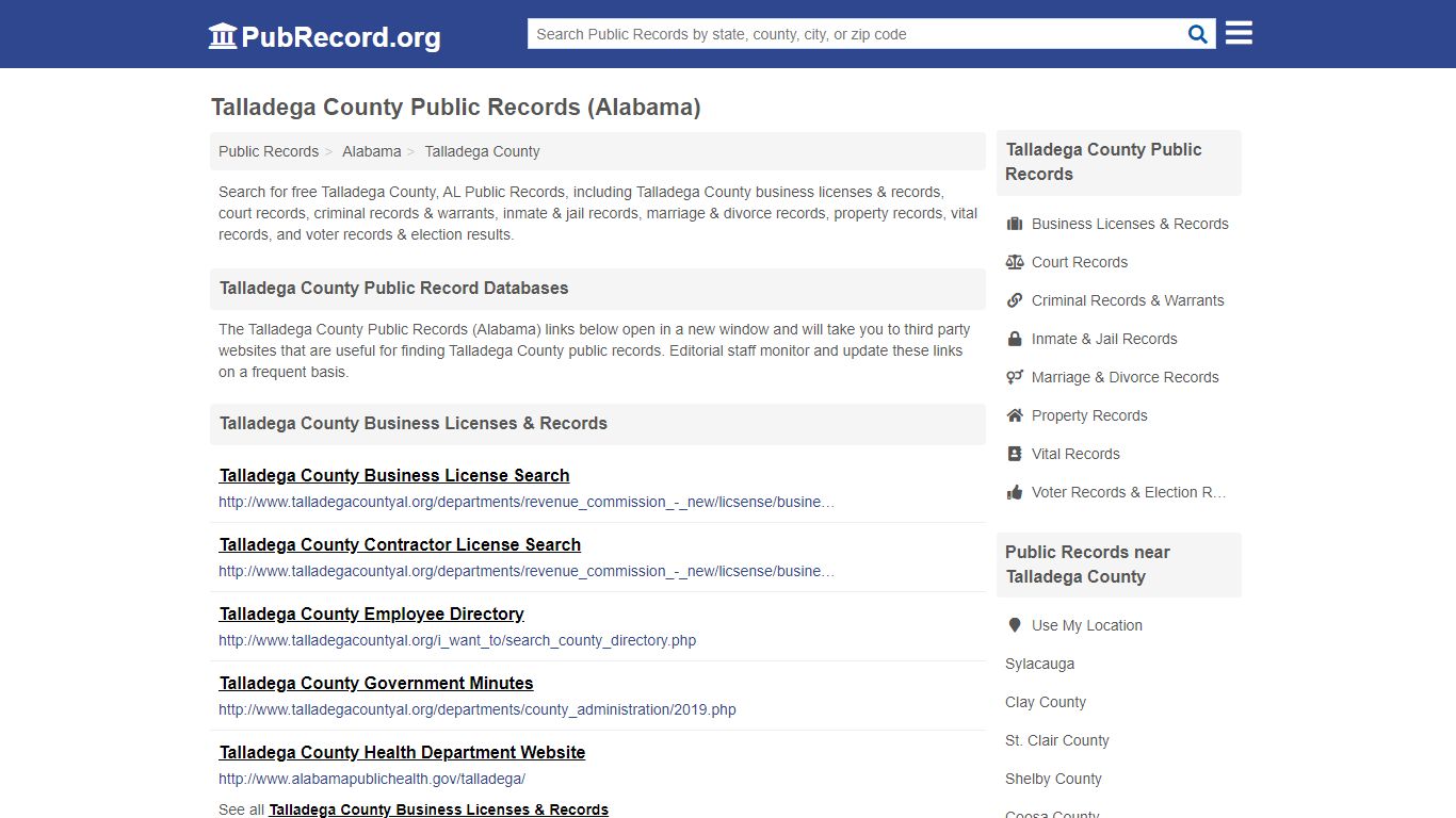 Free Talladega County Public Records (Alabama Public Records)